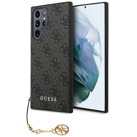 Guess 4G Charms Collection - Etui Samsung Galaxy S23 Ultra (szary)