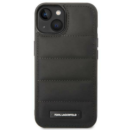 Karl Lagefeld nakładka do iPhone 14 Plus 6,7" KLHCP14MPSQAK czarna hardcase Puffy Elongated Logo