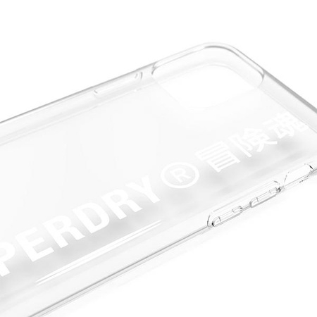 SuperDry Snap iPhone 11 Pro Max Clear Ca se white / white 41580