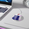 HOCO mysz komputerowa gamingowa przewodowa USB A 3600DPI GM31 biało niebieska