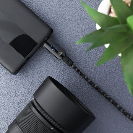 Kabel USB C do USB C Forcell F-Energy QC4.0 PD 3A 60W Digital 1,2 m C274 czarny