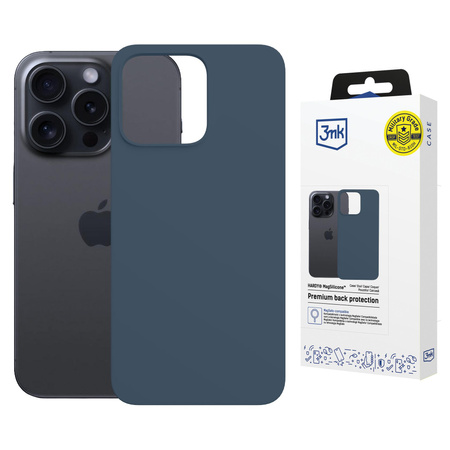 Apple iPhone 15 Pro - 3mk Hardy MagSilicone Royal Blue