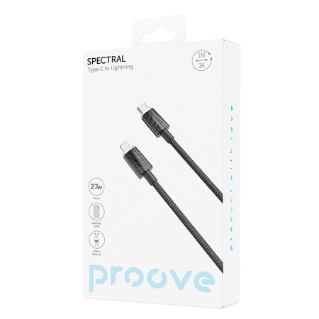 Proove kabel Spectral Type-C do Lightning (1m) czarny