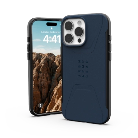 Etui UAG Civilian Magsafe na iPhone 16 Pro Max - niebieskie