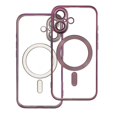Futerał ELECTRO MAG COVER kompatybilny z MagSafe do IPHONE 16 fioletowy