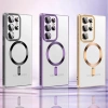 Etui Wozinsky Electroplated Magsafe na Samsung Galaxy S24 FE - niebieskie
