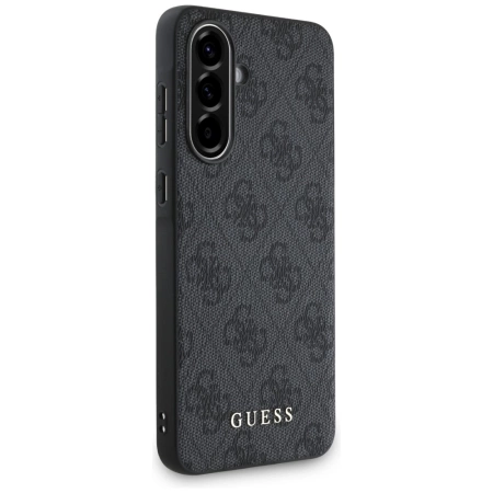 Guess 4G Metal Gold Logo Case for Samsung Galaxy A56 - Black