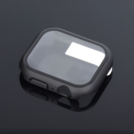 Futerał ochronny ze szkłem Bestsuit Flexible do Apple Watch series 7/8/9-45mm - grafitowy