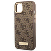 Guess GUHMP14MU4GPRW iPhone 14 Plus 6,7" brązowy/brown hard case 4G Logo Plate MagSafe