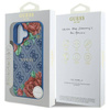 Original Handyhülle IPHONE 16 Guess Hardcase 4G Flowers Print MagSafe (GUHMP16SP4ROPEMCB) blau