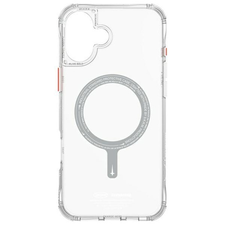 Skinarma etui Saido iPhone 16 6.1"        Magnetic Charging przezroczysty/clear