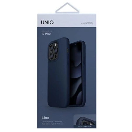 Uniq Lino Hülle für iPhone 13 Pro / iPhone 13 – blau