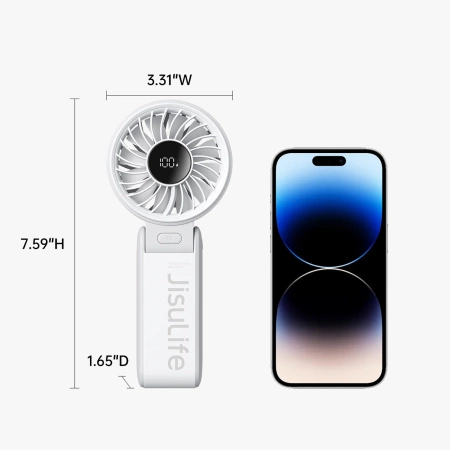 Jisulife Handheld Fan Life7 3600mAh Portable USB Fan - Gray