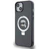 Etui Karl Lagerfeld Ring Stand Karl Head MagSafe na iPhone 15 Plus / 14 Plus - czarne