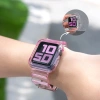 Silikonowa opaska pasek bransoleta bransoletka etui Strap Light Set do zegarka Apple Watch 42 mm - fioletowy