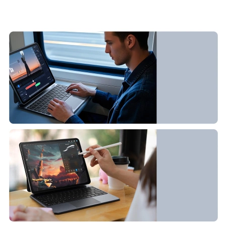 Etui z klawiaturą Dux Ducis (MK series) na iPad Pro 13" (2024) - czarne