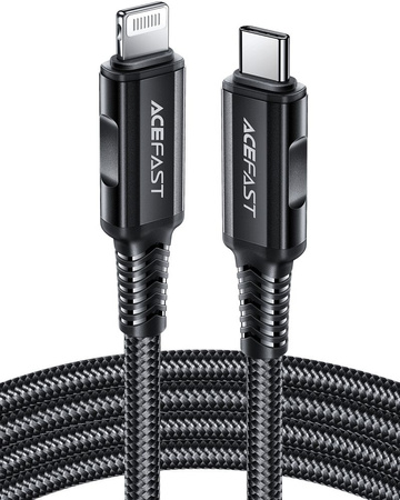 Acefast Kabel MFI USB Typ C - Lightning 1,8m, 30W, 3A schwarz (C4-01 C Black)