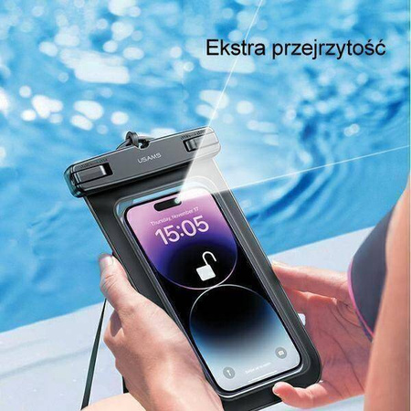 Etui USAMS Waterproof Case transparentne
