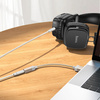 Adapter AUX USB A (męski) do Jack 3,5 mm (żeński) Hoco UPA32D złoty