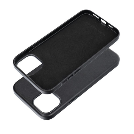 Leather Mag Cover kompatybilne z MagSafe do IPHONE 15 PLUS czarny