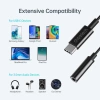 Choetech AUX003 USB-C/DC 3,5 mm Audio-Adapter – Schwarz