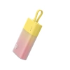 Baseus Popsicle 5200mAh 20W Powerbank with Built-in Lightning Cable (+ White Baseus Simple USB-C - USB-C 60W/20V/3A/30cm Cable) - Yellow-Pink