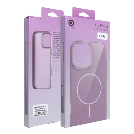 Premium Glossy Mag Cover kompatybilny z MagSafe i Camera Control button pasuje do IPHONE 16 PLUS fioletowy