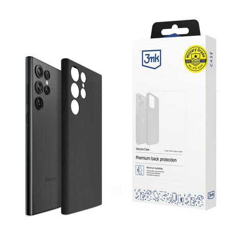 3MK SILICONE CASE SAMSUNG S24 ULTRA BLACK