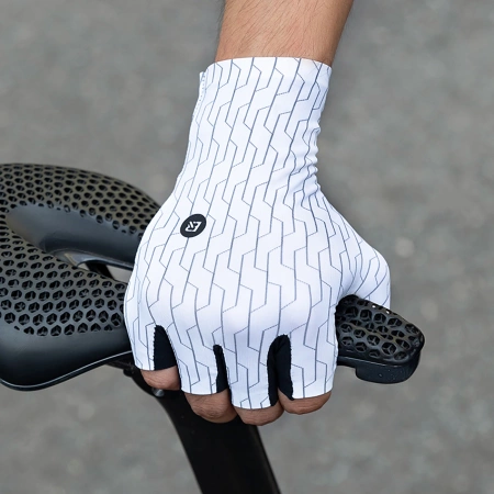 Rockbros Rennradhandschuhe Größe: L - Schwarz und Weiß