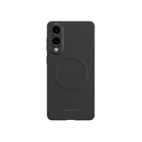 Etui silikonowe AMAZINGTHING Minimal Air Case z pierścieniem magnetycznym do Samsung Galaxy S25 Edge - czarne