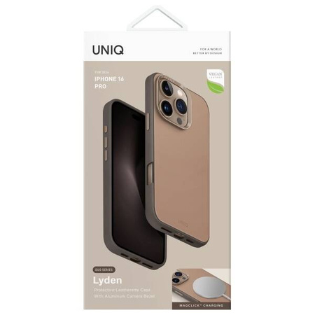 Case IPHONE 16 PRO UNIQ Lyden DS Magclick Charging Flint gray