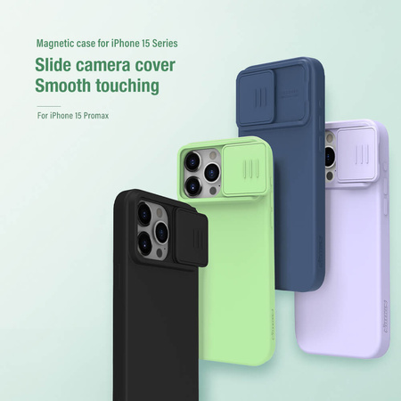 Etui Nillkin CamShield Silky Silicone do Iphone 15 Pro czarny