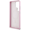 Original Handyhülle SAMSUNG GALAXY S25 ULTRA Karl Lagerfeld Saffiano Full Wrapped Elongated Metal Logo MagSafe rosa