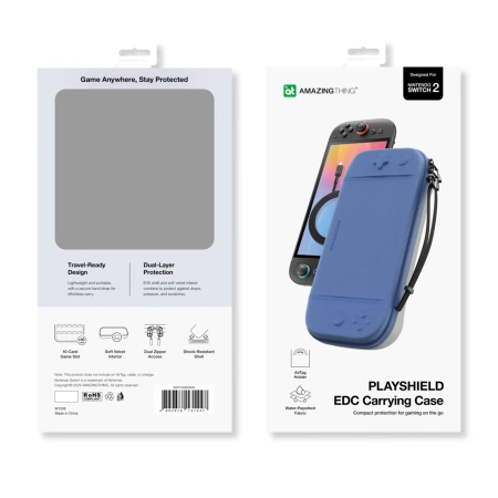 AmazingThing PlayShield EDC-Schutzhülle für Nintendo Switch 2, Blau