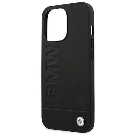 BMW Leather Hot Stamp – Etui iPhone 14 Pro Max (Czarny)