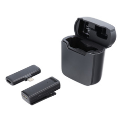 Mikrofon bezprzewodowy krawatowy dla iPhone Lightning 8-pin z etui ładującym S11