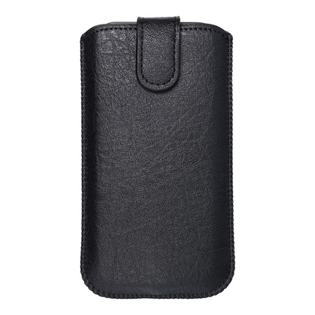 Futerał Skórzany Uniwersalny Slim Kora 2 - do Iphone 5/5S/5SE/5C czarny