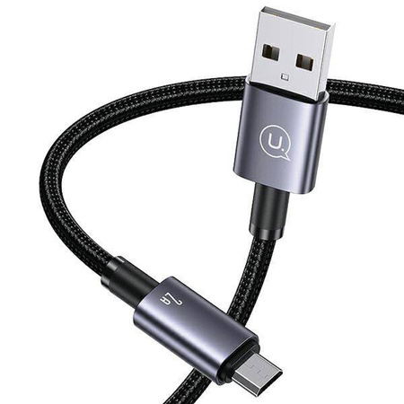 USAMS USB to Micro-USB Cable 2A 1.2m Fast Charging steel/tarnish SJ668USB01 (US-SJ668)