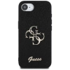 Guess Fixed Glitter Big 4G Case für iPhone 16e - Schwarz