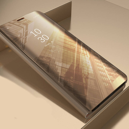 Etui Smart Clear View do Samsung Galaxy A14 5G złote