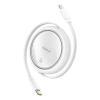 Kabel Baseus Free2Pull zwijany USB-C / Lightning 20W 1m - biały