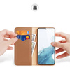 DUX DUCIS Hivo - skórzane etui portfelik do Samsung Galaxy S23 Plus brązowe