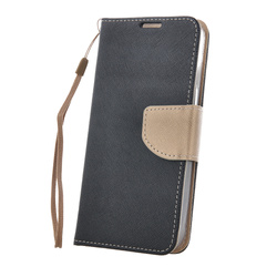 Etui Smart Fancy do iPhone 16 6,1&quot; czarno-złote