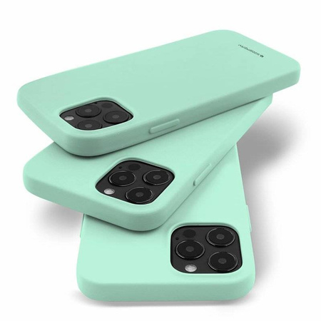Case IPHONE 14 PRO MAX Matte Silicone Mercury Soft Jelly mint