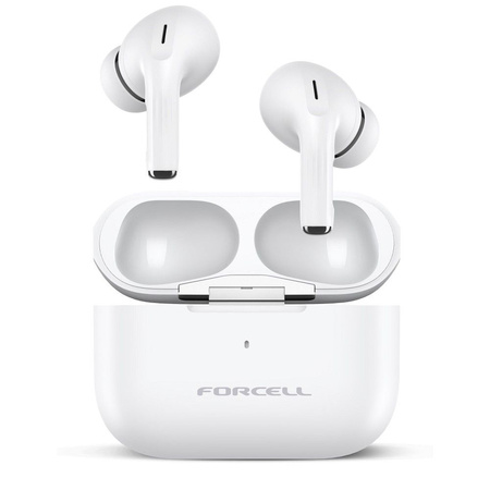 FORCELL F-AUDIO słuchawki bezprzewodowe / bluetooth stereo TWS Master PRO białe