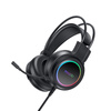 Yesido Słuchawki Gaming EK05 RGB USB + Mikrofon, BLACK / CZARNY