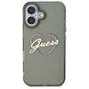 Oryginalne Etui IPHONE 16 Guess Hardcase IML Heart (GUHCP16SHCHGSPK) czarne