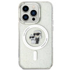 Karl Lagerfeld Karl&amp;Choupette Glitter MagSafe case for iPhone 15 Pro - transparent