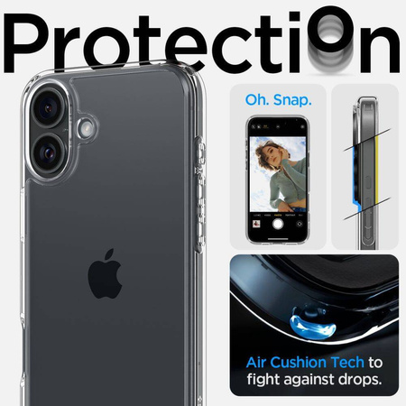 Spigen Ultra Hybrid iPhone 16 Plus crystal clear ACS08069