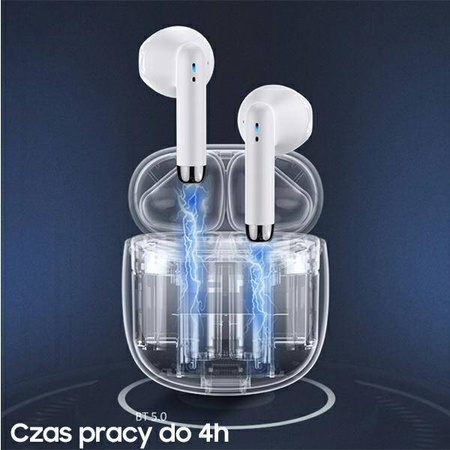 USAMS Bluetooth 5.0 TWS IA series wireless headphones white/white BHUIA02 (US-IA04)